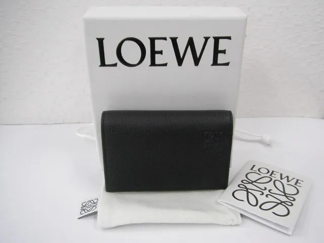 LOEWEロエベの小物アナグラムレザーカードケース名刺入れを...