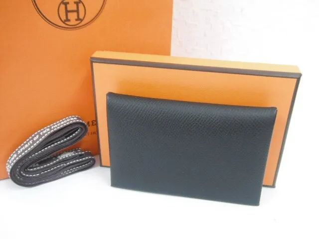 HERMESエルメスの小物カルヴィ名刺入れカードケースを買取...