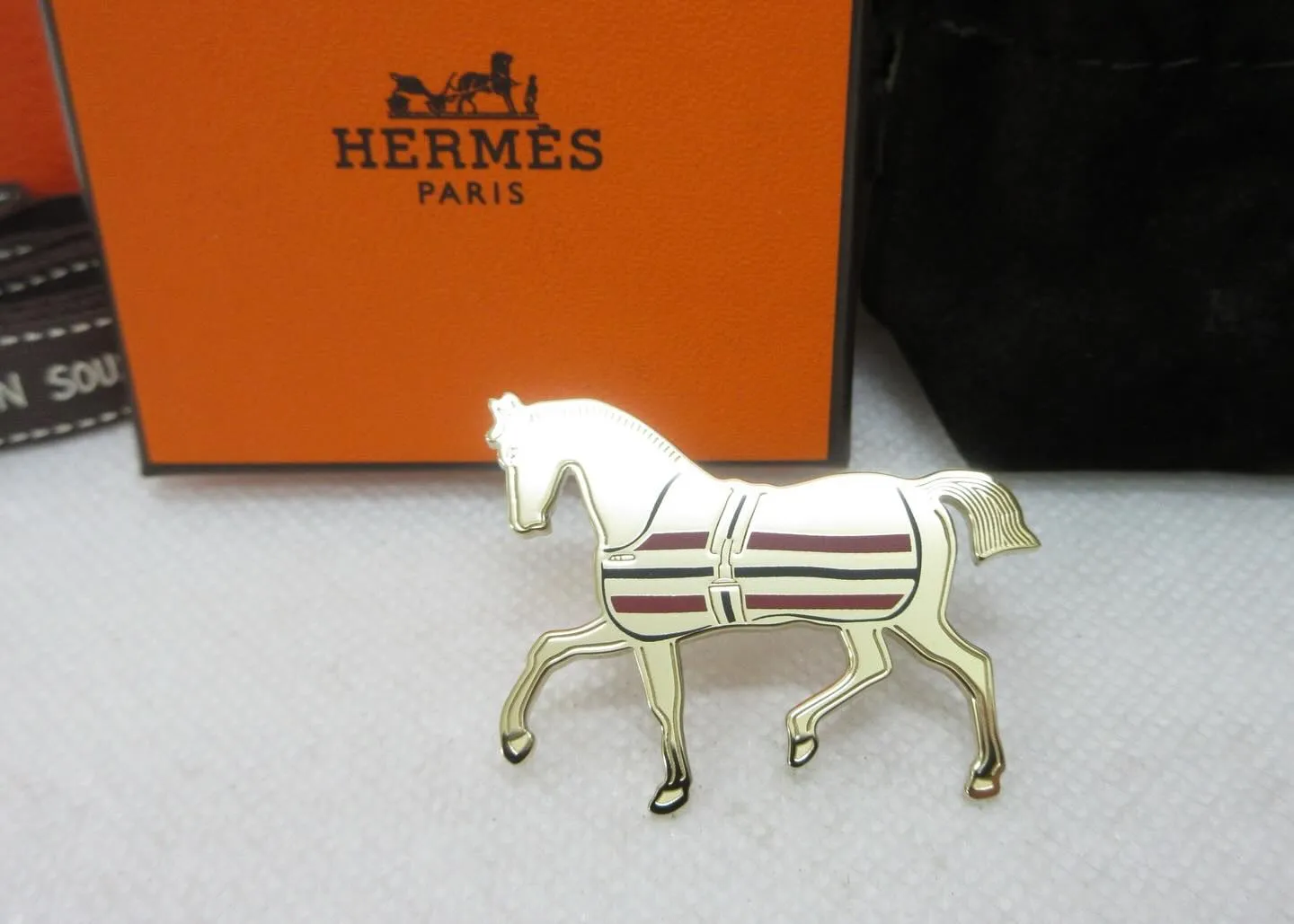 HERMESエルメスの小物スカーフリング馬ホースを買取させて...