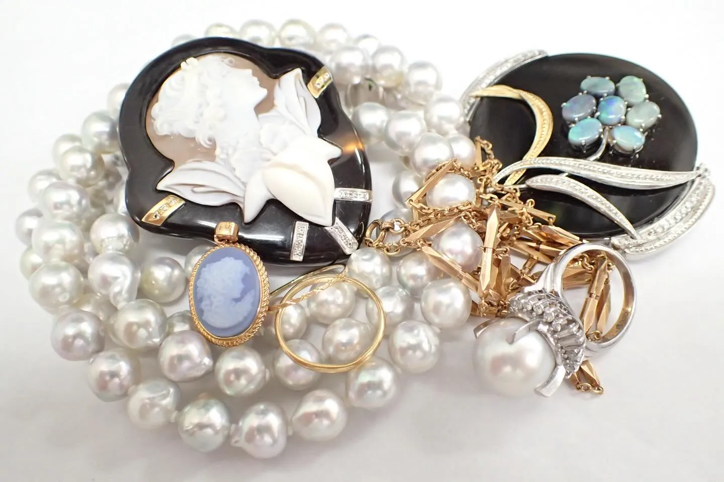 貴金属ジュエリー宝石金プラチナダイヤ真珠パールカメオ18金P...