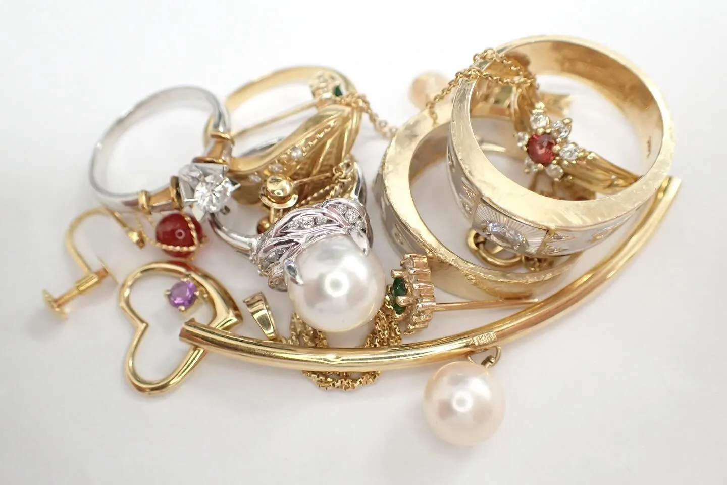 貴金属ジュエリー宝石金プラチナダイヤ真珠パールK18Pt90...