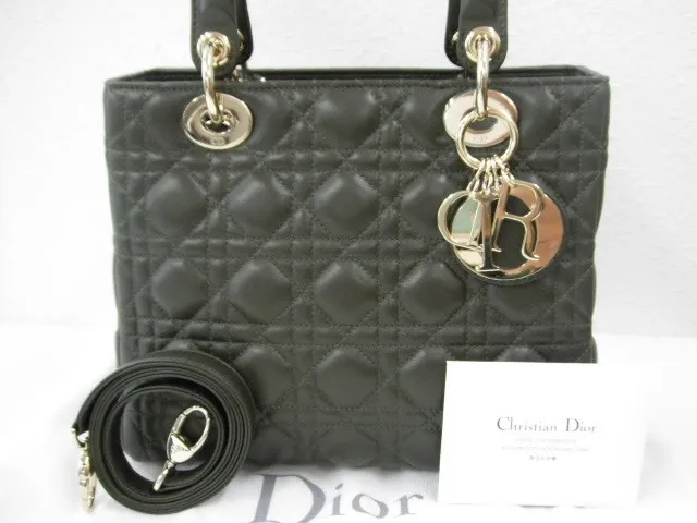 Diorディオールのバッグレザーレディディオールショルダー付...