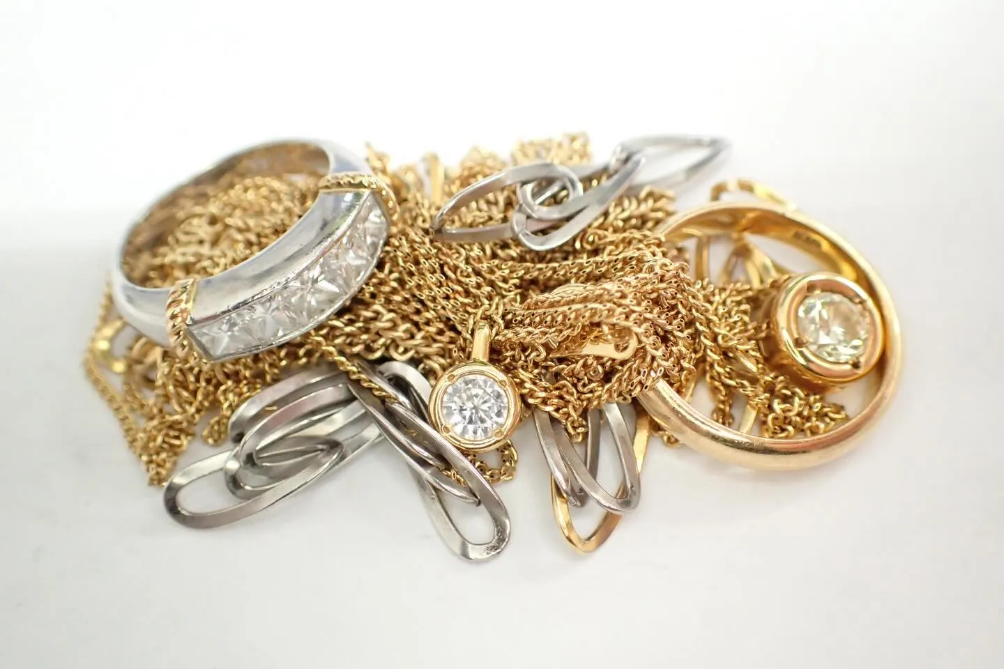 貴金属ジュエリー宝石金プラチナダイヤK18Pt900 Pt8...