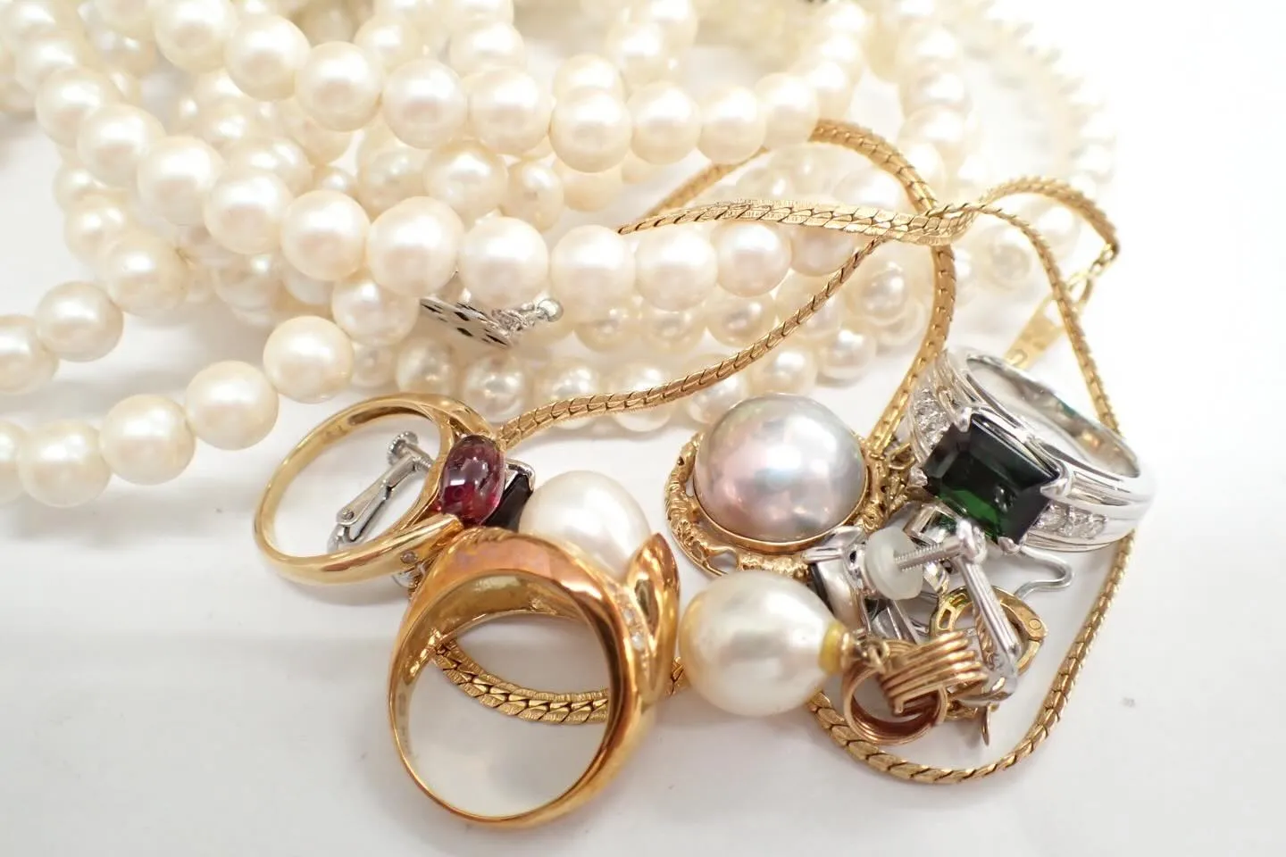 貴金属ジュエリー宝石金プラチナダイヤ真珠パールトルマリンK1...