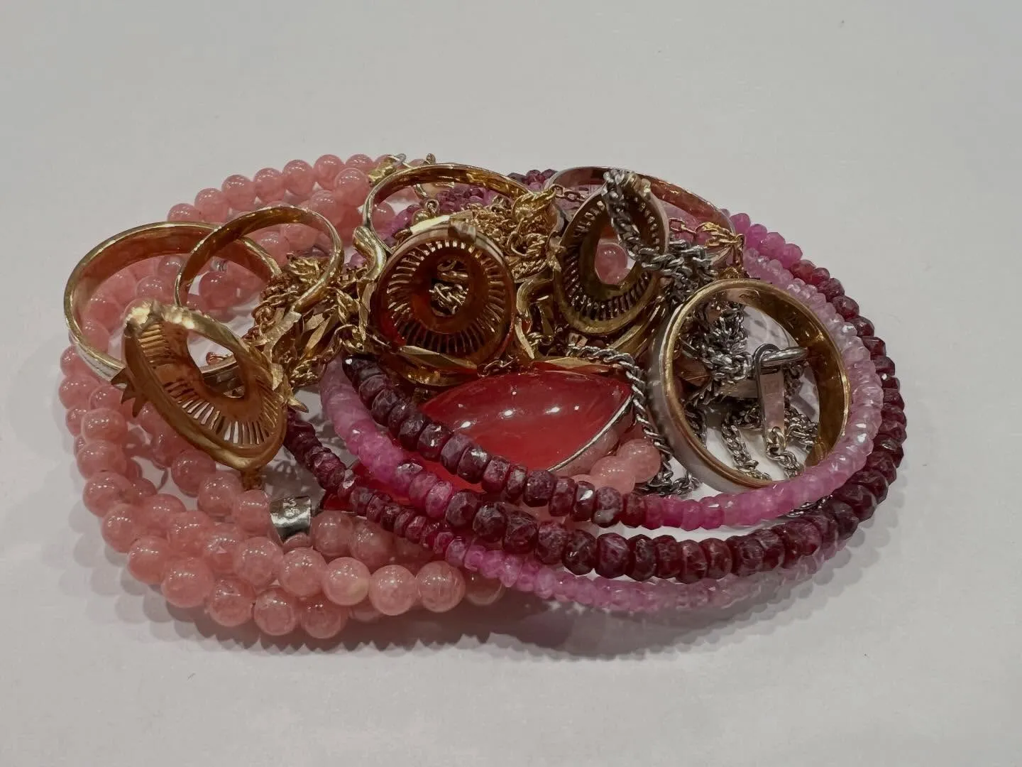 貴金属ジュエリー宝石金プラチナダイヤトルマリンK18Pt90...