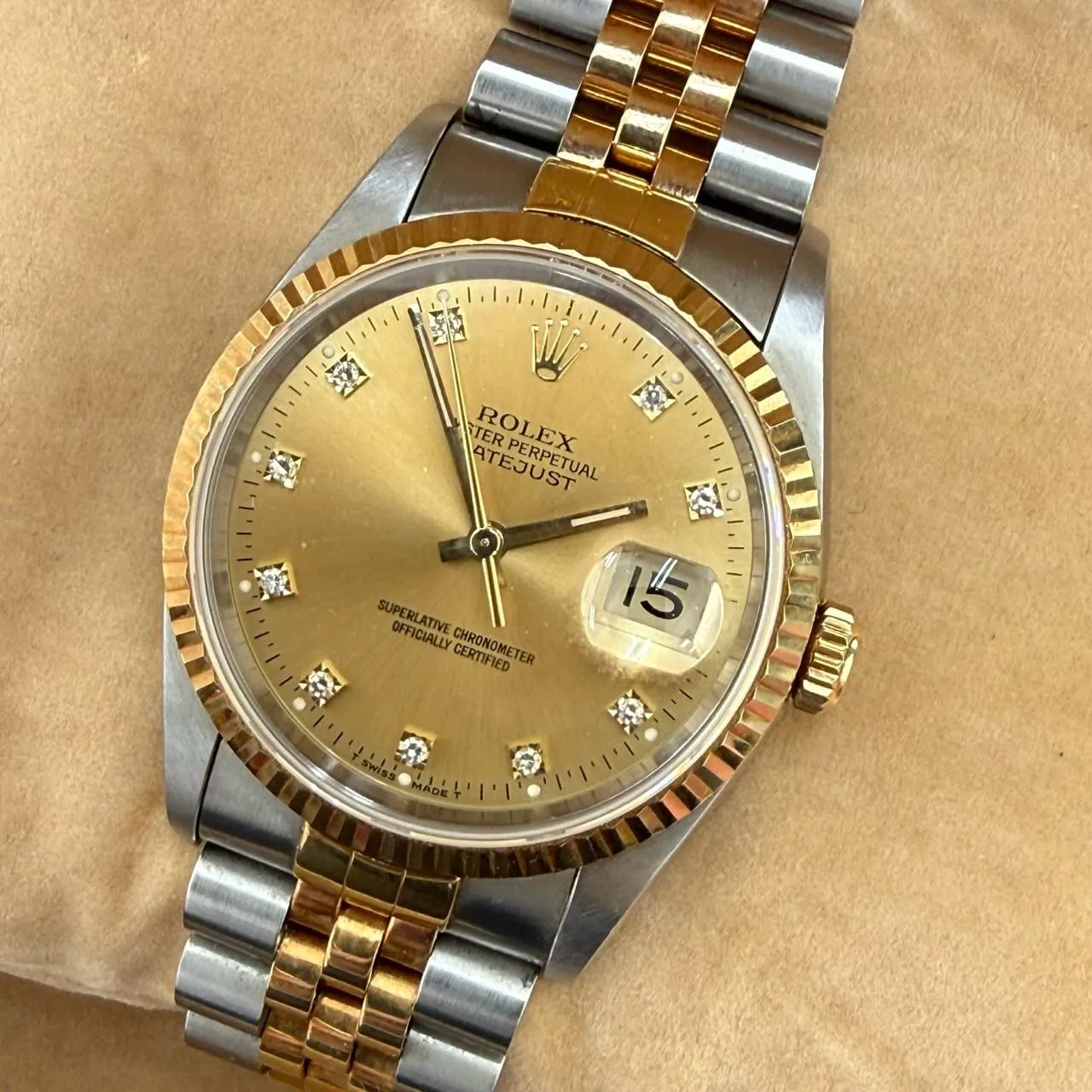 ROLEXロレックスの時計16233GデイトジャストK18×...