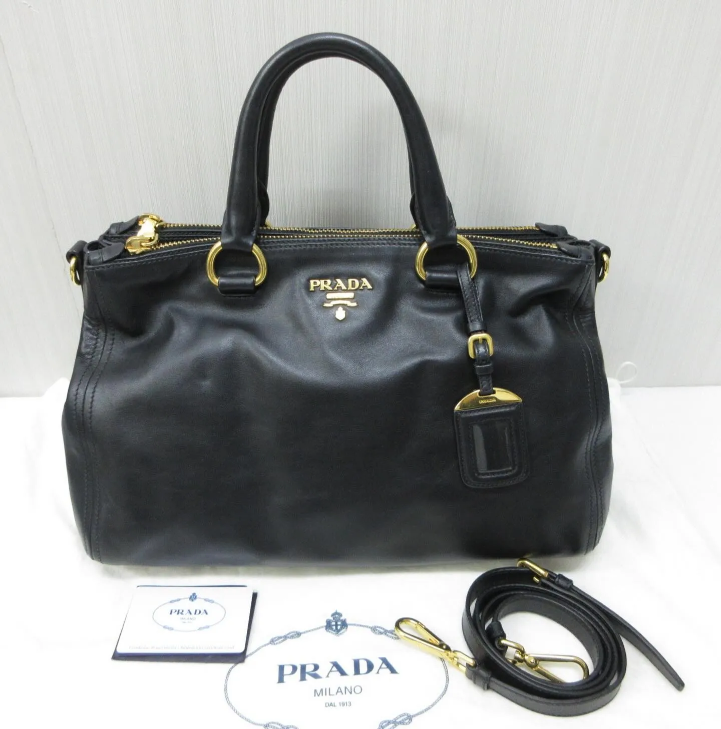 PRADAプラダのバッグBN2324レザーショルダー付きハン...